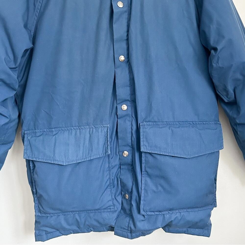 Woolrich Vintage Down Puffer Coat Blue Size M - Picture 3 of 12